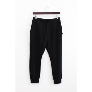 NWOT Frank & Eileen Drop Crotch Tee Lab Black Fleece Jogger Sweatpants Large